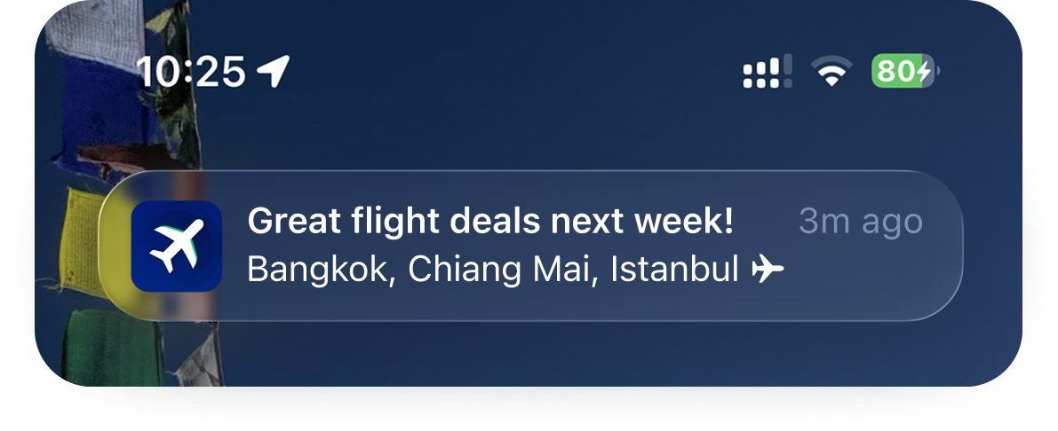 Flight notification